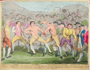 Boxing Match, 10th June 1788 by English School